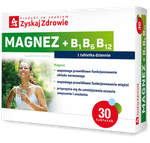 MAGNEZ + B1 B6 B12 Zyskaj Zdrowie x 30 tabletek