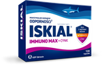 Iskial Immuno Max + Cynk 6+ kapsułki, 120 sztuk DATA WAŻNOŚCI 06.2024r.