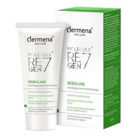 Dermena Seboline, nawilżający krem normalizujący, 50 ml