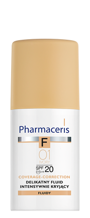 PHARMACERIS F delikatny fluid kryjący 01 IVORY 30ml