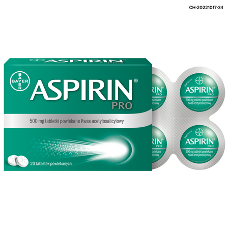 ASPIRIN Pro 500mg x 20 tabletek 