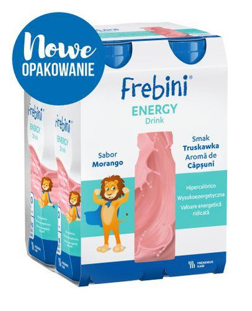 Frebini Energy DRINK o smaku truskawkowym 4 x 200ml