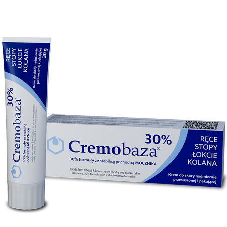 Cremobaza 30% Krem do skóry nadmiernie przesuszonej, zrogowaciałej i pękającej, 30g
