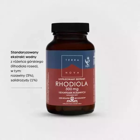 TERRANOVA Rhodiola -Różeniec Górski kapsułki, 50 sztuk