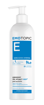 EMOTOPIC MED+ Kremowy Żel myjący  do codziennego stosowania, 400ml 