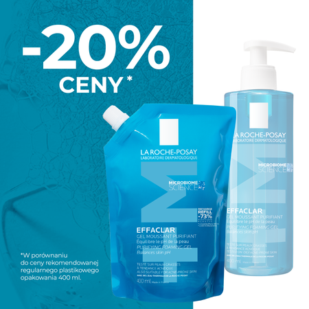 LA ROCHE-POSAY Effaclar Żel oczyszczający Refill - opakowanie uzupełniające, 400ml