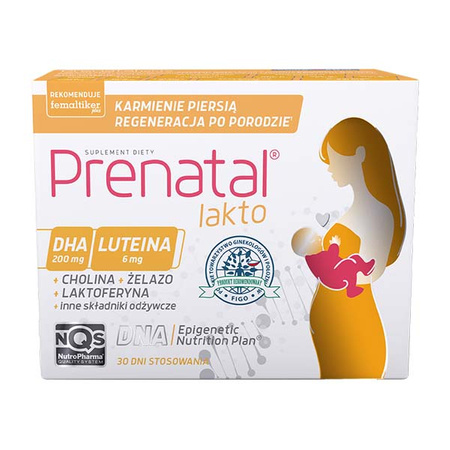 Prenatal Lakto kapsułki, 60 sztuk (30 + 30)