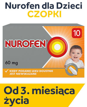 Nurofen 60mg x 10 czopki