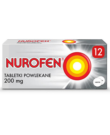 NUROFEN 200 mg x 12 tabletek powlekanych