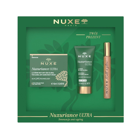 Nuxe Nuxuriance Ultra Zestaw: Przeciwstarzeniowy Krem na noc 50ml + PREZENTY