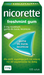 Nicorette Freshmint guma d/ż 2mg x 105 szt