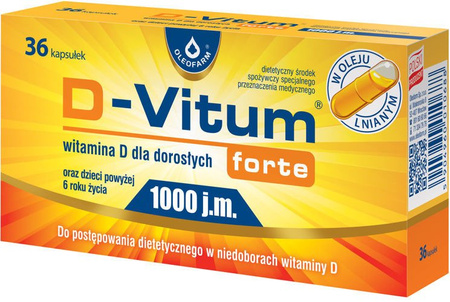 D-VITUM FORTE 1000 j.m. x 36 kapsułek