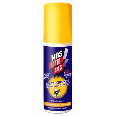 MOSQUITO S.O.S Spray ochronny na komary, meszki, kleszcze 125ml