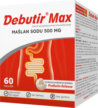 Debutir Max 500mg kapsułki, 60 sztuk