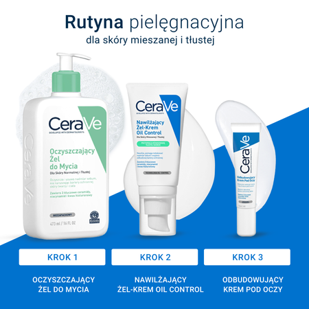 CeraVe Oil Control Nawilżający Żel-Krem dla skóry mieszanej i tłustej, 52ml