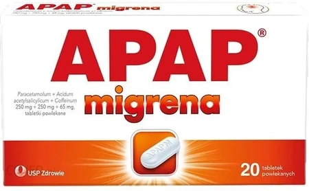 Apap Migrena tabletki powlekane, 20 sztuk