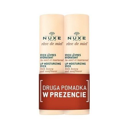 NUXE REVE DE MIEL Nawilżająca pomadka do ust 4 g x 2 sztuki