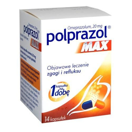 POLPRAZOL MAX 20 mg x 14 kapsułek 