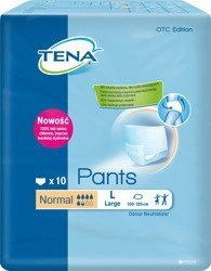 TENA PANTS NORMAL LARGE majtki chłonne x 10 sztuk