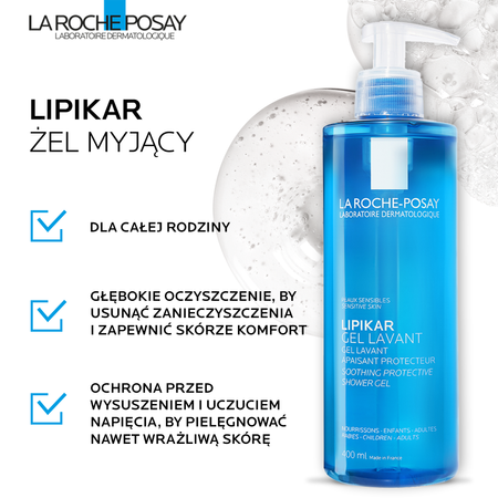 LA ROCHE-POSAY LIPIKAR Żel myjący 750ml