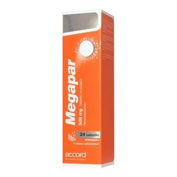 MEGAPAR 500 mg x 24 tabletki musujące