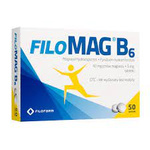 FiloMag B6 (40mg+5mg) tabletki, 50 sztuk DATA WAŻNOŚCI 02.2025r.