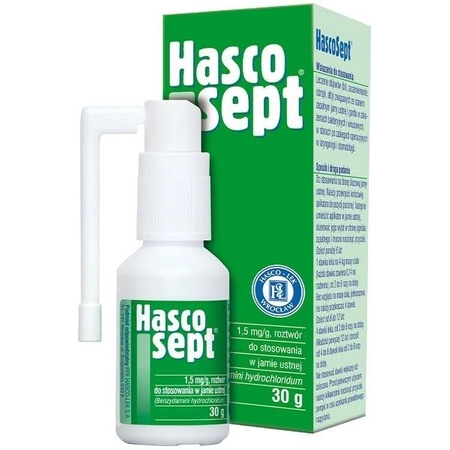 HASCOSEPT 1,5 mg/g aerozol 30 g