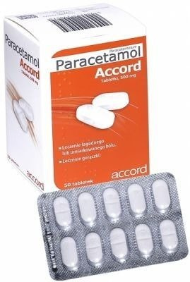 PARACETAMOL ACCORD 500 mg x 50 tabletek 