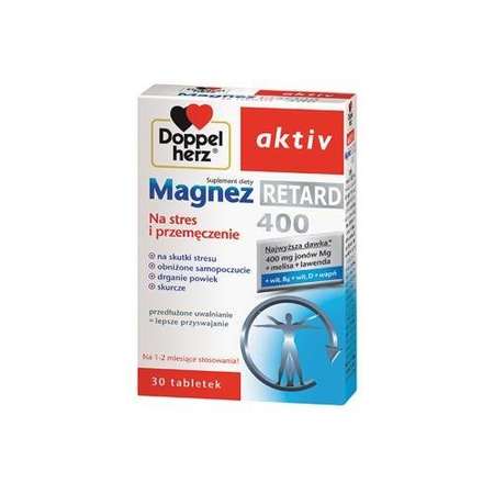 DOPPELHERZ AKTIV Magnez 400 RETARD x 30 tabletek