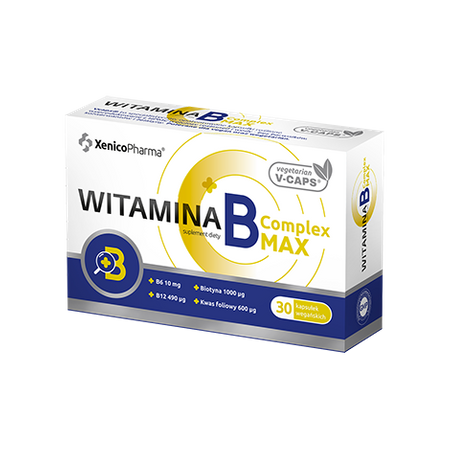 Witamina B Complex MAX kapsułki, 30 sztuk