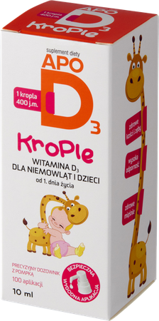 ApoD3 400j.m.  krople, buteleczka z pompką 10ml 