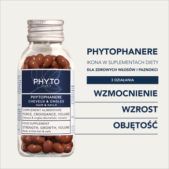 PHYTO Phytophanere kapsułki na włosy i paznokcie, 120 sztuk