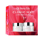 CLINIC WAY 1° Ultra Sensitive Skin Zestaw: krem na dzień 50ml + krem na noc 50ml