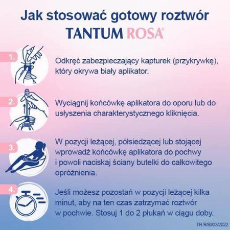 TANTUM ROSA roztwór dopochwowy 140 ml x 5 butelek