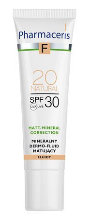 PHARMACERIS F Mineralny Dermo-Fluid matujący SPF 30 NATURAL 20 30ml