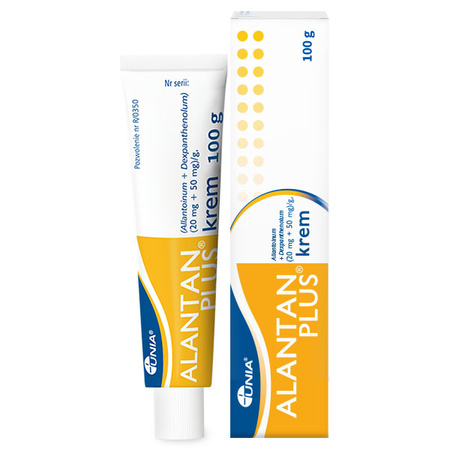 ALANTAN PLUS® krem (20 mg+50 mg)/g Multifunkcyjny lek na problemy skórne, 100g