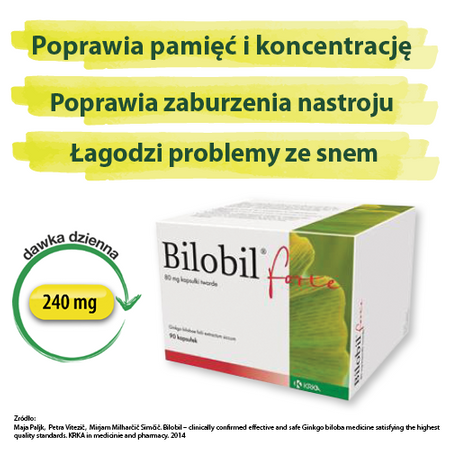 BILOBIL FORTE 80 mg x 90 kapsułek