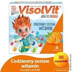 VISOLVIT JUNIOR Orange dla dzieci po 3 r.ż., musujący proszek o smaku pomarańczowym x 30 saszetek