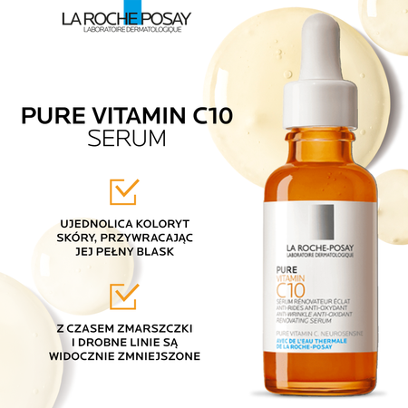 LA ROCHE-POSAY Pure Vitamin C10 Serum z witaminą C, 30ml