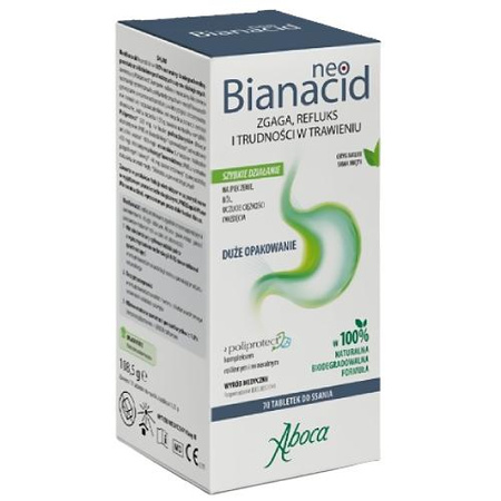 neoBianacid tabletki do ssania - smak miętowy, 70 sztuk