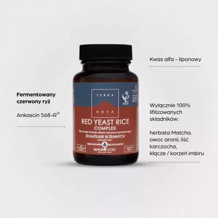 TERRANOVA Red Yeast Rice Complex kapsułki, 50sztuk