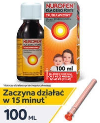 Nurofen dla dzieci Forte zawiesina truskawkowa 100ml