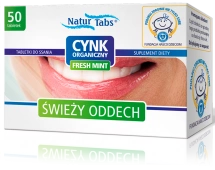 Cynk organiczny fresh mint x 50 tabl.do ssania