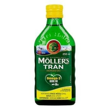 MOLLER'S TRAN NORWESKI płyn o smaku cytrynowym 250 ml  