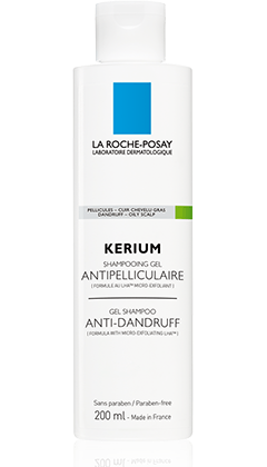 LA ROCHE-POSAY KERIUM Szampon-żel przeciwłupieżowy do włosów (łupież tłusty) 200ml 