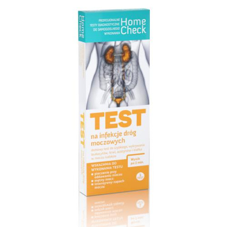 Test na infekcję dróg moczowych (4 parametry) - Home Check, 1 sztuka 