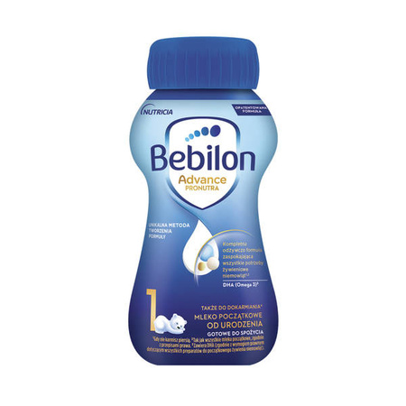 Bebilon 1 Advance Pronutra, mleko początkowe od urodzenia, 200 ml  DATA WAŻNOŚCI 23.10.2024r.