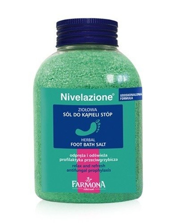 FARMONA NIVELAZIONE Sól do kąpieli stóp ziołowa 600g
