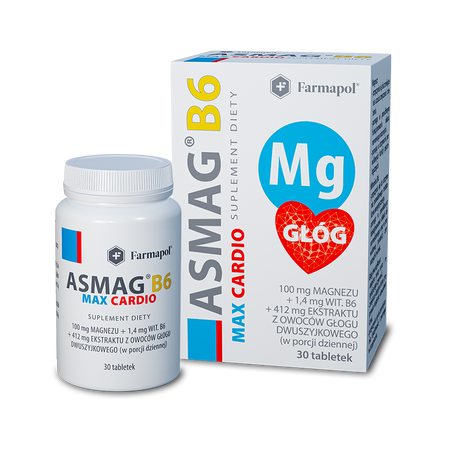 Asmag B6 Max Cardio tabletki, 30 sztuk