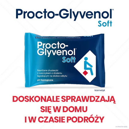 Procto-Glyvenol Soft, 30 nawilżanych chusteczek